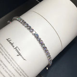 4mm Diamond cz Bracelet Bangle 14K Filled Tennis Chain Wedding