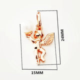 Rose Pendant with Simulated Pearl for Women