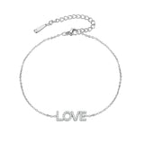 6.5MM Zircon Bracelet Adjustable Crystal Name Bracelet For Women