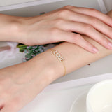 6.5MM Zircon Bracelet Adjustable Crystal Name Bracelet For Women