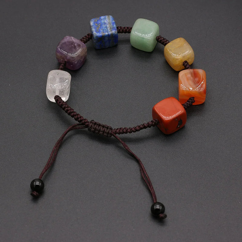 7 Chakra Bracelet Natural Stone Beads Yoga Reiki Healing