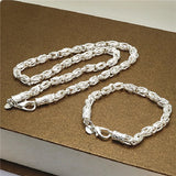 925 Silver Jewelry Men Bracelet Male Couple Bracelets Gift Accessory