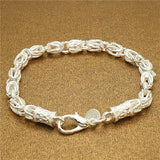 925 Silver Jewelry Men Bracelet Male Couple Bracelets Gift Accessory