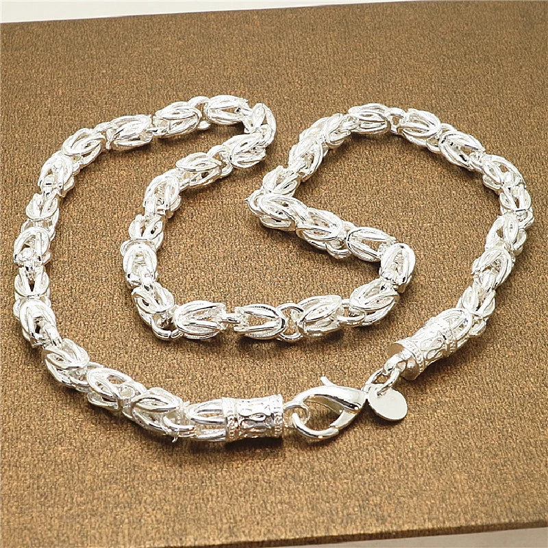 925 Silver Jewelry Men Bracelet Male Couple Bracelets Gift Accessory