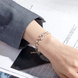 925 Silver Bracelet Natural Pearl Gemstone Accessories