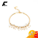 925 Silver Bracelet Natural Pearl Gemstone Accessories