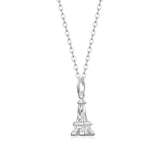 925 Silver Moissanite Tower Necklace for Women Diamond Test Charm Necklace