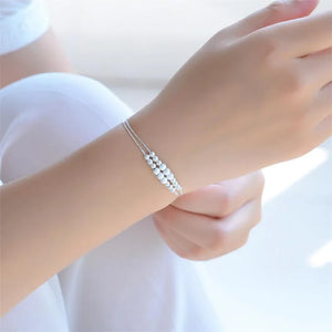 925 Sterling Silver Bracelets For Women Accessories Girls Anklets