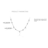 925 Silver Disc Shape Necklace for Girl Gift