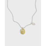 925 Silver Freshwater Pearl Necklace Women Pendant Clavice Chain