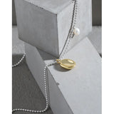925 Silver Freshwater Pearl Necklace Women Pendant Clavice Chain