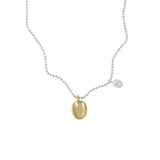 925 Silver Freshwater Pearl Necklace Women Pendant Clavice Chain