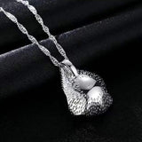 925 Silver Pearl Pendant Necklace & Shell Earrings Set