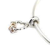 925 Silver Heart Dangle Charms for Bracelets DIY Jewelry Making