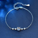 925 Silver Heart Moissanite Bracelet D Moissanite Diamond Bangles Gift
