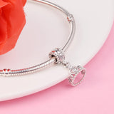 925 Silver Princess Tiara Dangle Charm for Bracelets