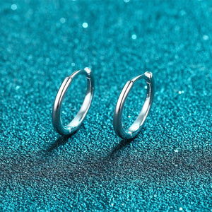 925 Silver Pearl Hoop Earrings - Women's Jewelry Gift