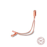 925 Silver Rose Reflexions Chains Clip Charms for Bracelet Beads