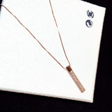 925 Silver Zircon Pendant Necklace Long Chain Charm Jewelry