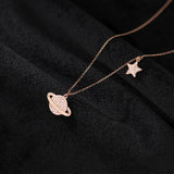 925 Sterling Silver Shining Star Necklaces For Women
