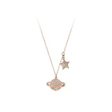 925 Sterling Silver Shining Star Necklaces For Women