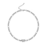 925 Silver Butterfly Choker Zircon Necklace Wedding Gift For Women