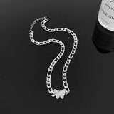 925 Silver Butterfly Choker Zircon Necklace Wedding Gift For Women