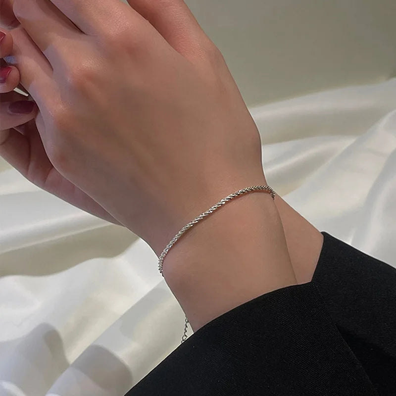 925 Silver Gypsophila Bracelet Wedding Gift