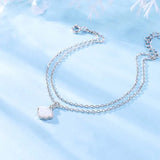 925 Silver Shell Bracelet for Women Love Charm Anniversary Gift