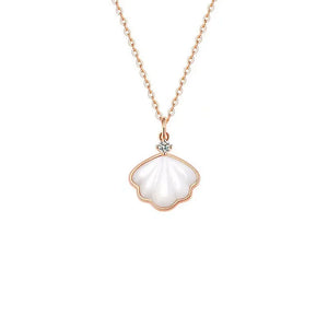 925 Silver Shell Pendant Necklace Women Jewelry Gift