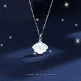 925 Silver Shell Pendant Necklace Women Jewelry Gift