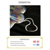 925 Silver Zirconia Chocker Necklace For Women Wedding