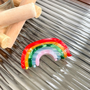 Rainbow Acetate Hair Clip Claw for Women Girls