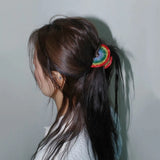 Rainbow Acetate Hair Clip Claw for Women Girls