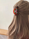 Rainbow Acetate Hair Clip Claw for Women Girls