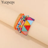 Bohemian Acrylic Bracelets Set for Women DIY Jewelry