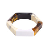 Acrylic Hexagon Geometric Cuff Bracelet Mix Colors Charm Jewelry
