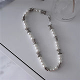 Adjustable Twist Pearl Punk Pendants Chokers