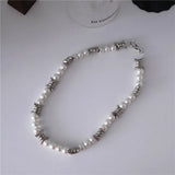Adjustable Twist Pearl Punk Pendants Chokers