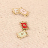 Alloy Enamel Poker Pendant Charms Tone Plated Oil Drop Bracelet Necklace