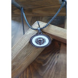 Long Hair Male Lion Head Enamel Steel Necklace Crystal Jewelry