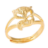 Animal Ring Animal Jewelry Unique Fox Lowrie Ring Wedding Rings For Women