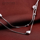 925 Sterling Silver Love Heart Anklet for Women, Foot Accessories for Party