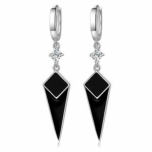 18k Filled Austrian Crystal Enamel Drop Earrings for Women