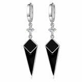 18k Filled Austrian Crystal Enamel Drop Earrings for Women
