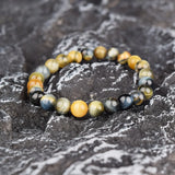 Boho Beaded Bracelet Natural Tiger Eye Gift