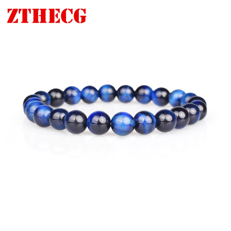 Boho Beaded Bracelet Natural Tiger Eye Gift