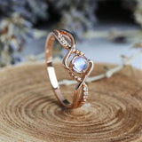 Rose Wedding Engagement Ring Birthstone for Women