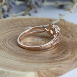 Rose Wedding Engagement Ring Birthstone for Women
