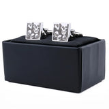 Skull Cuff Link Crystal Skeleton Cufflinks with Box